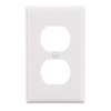 Eaton 2132W Wallplates and Switch Accessories Wallplate White EA 2 Gang