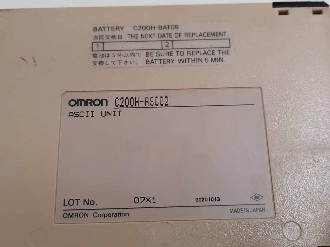 Omron C200H-ASC02 Programmable Logic Controllers (PLCs)