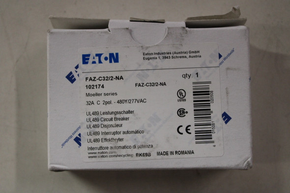 Eaton FAZ-C32/2-NA Din Rail Mounted Circuit Breakers EA