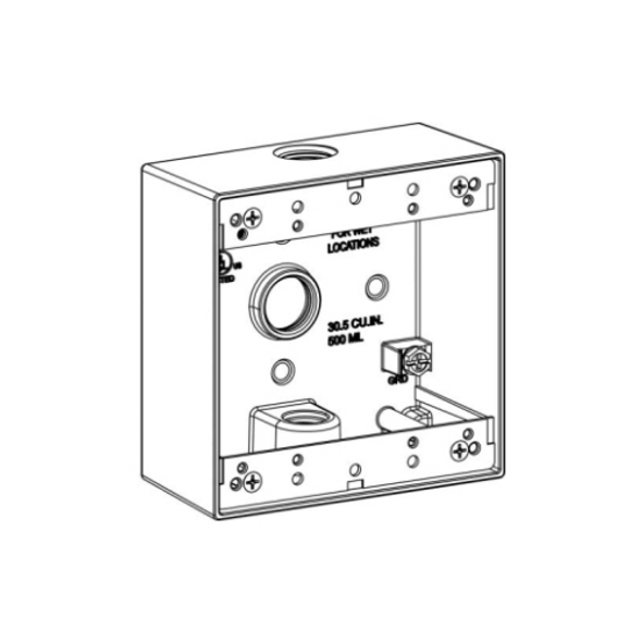 Orbit 2B50-3 Outlet Boxes/Covers/Accessories EA