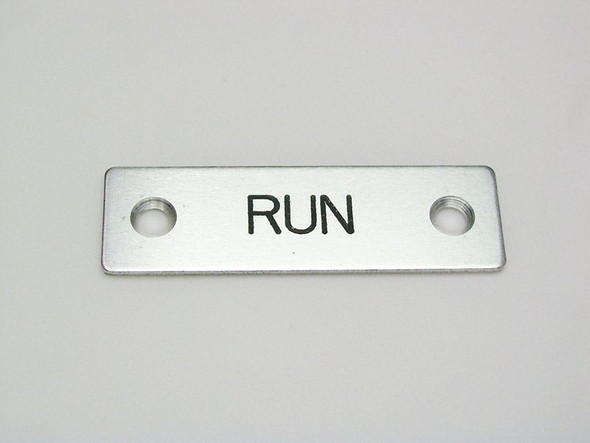 Rees 09001-007 Switch Accessories Legend Plate- Run