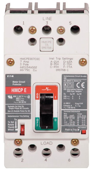 Crouse-Hinds HMCPE007C0C Molded Case Breakers (MCCBs)