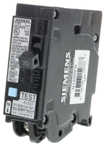 Siemens Q120DFN Molded Case Breakers (MCCBs) EA