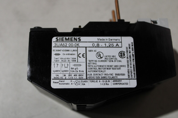 Siemens 3UA5200-0K Relays EA