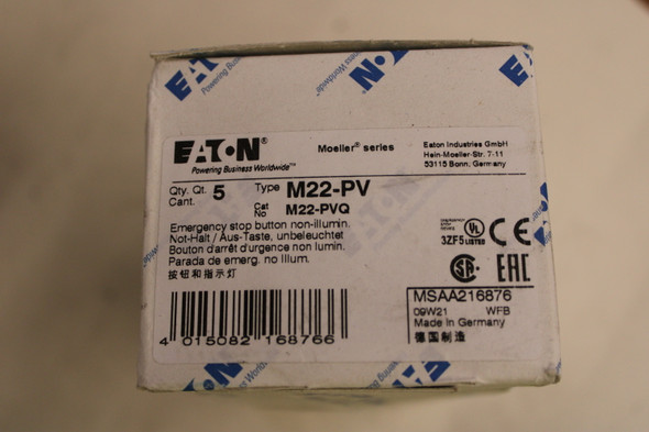 Eaton M22-PVQ Pushbuttons