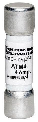 Mersen ATM4 Midget Class 4A 600VAC 50/60Hertz, 600VDC Midget Fuse