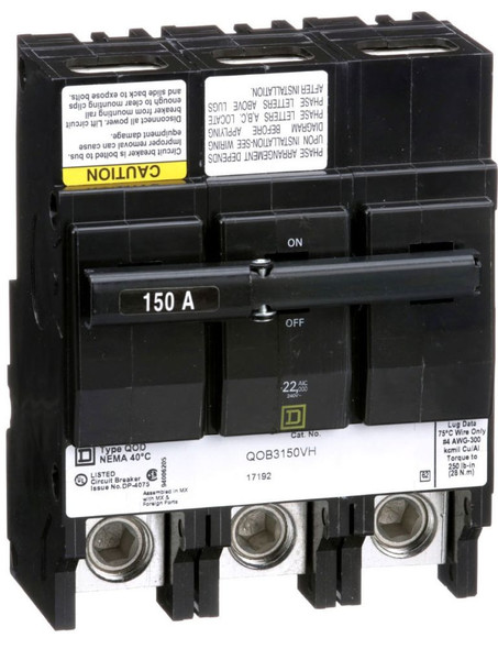 Square D QOB3150VH Miniature Circuit Breakers (MCBs)