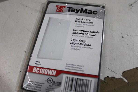 TayMac BC100WH Wallplates and Accessories EA