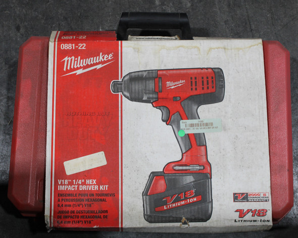 Milwaukee 0881-22 Power Tools EA