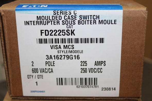 Eaton FD2225SK Molded Case Breakers (MCCBs) EA