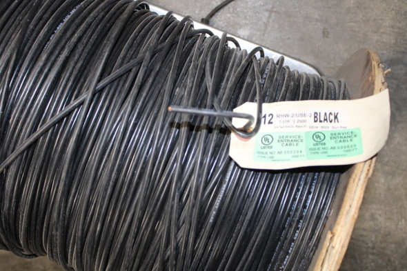 Kris-Tech Wire 12-RHW-2-7STR600VBLK Wire/Cable/Cord 2500EA