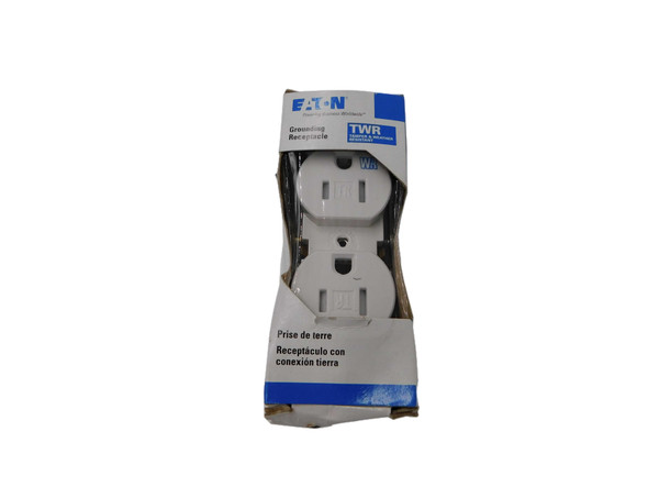 Eaton TR270W-BOX Outlets Duplex Receptacle 2P 15A 125V White 3Wire EA Tamper Resistant
