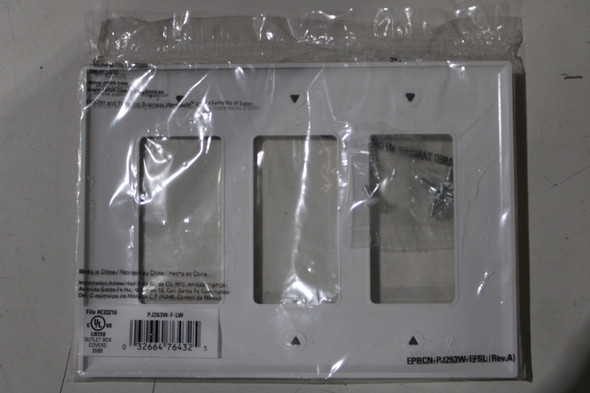 Eaton PJ263W-F-LW Wallplates and Accessories EA