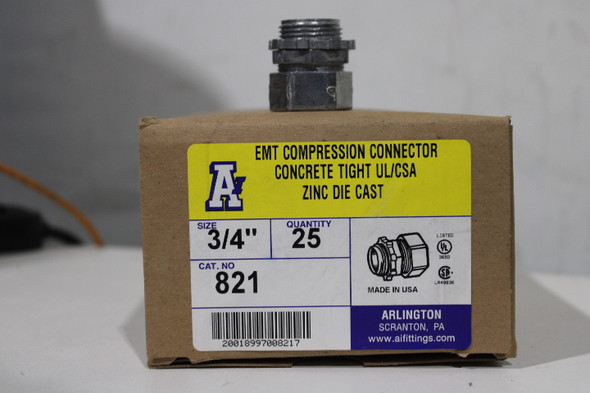 Arlington 821 EMT Fitting Tools & Accessories 25BOX