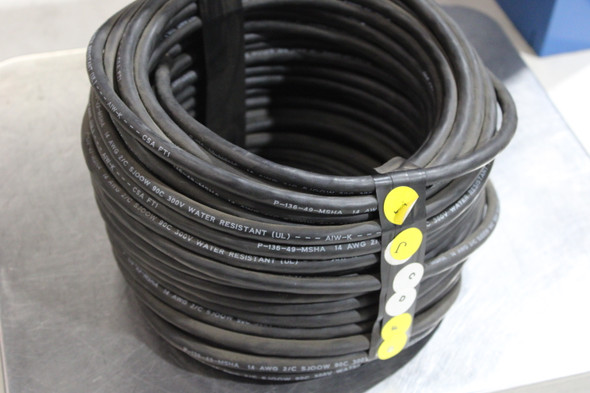 American Insulated Wire Corporation SJ00W/14AWG/2/C300V/BLK Other Electrical Wire/Cable/Cord EA