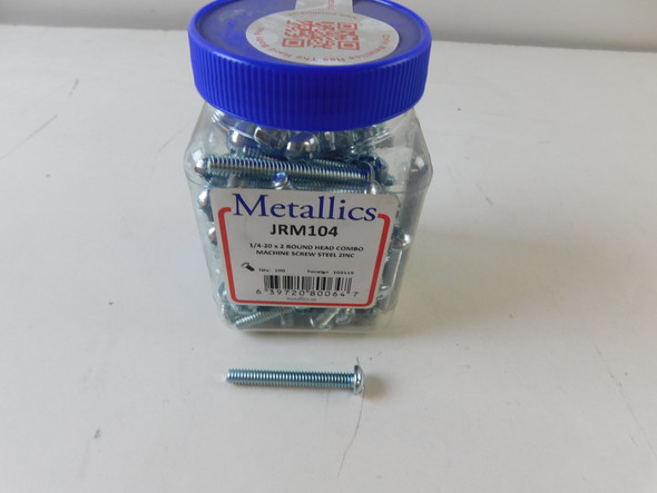 Metallics Inc JRM104 Hand Tools Round Head Screw 100BOX