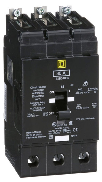 Square D EJB34030 Everything Else 3P 30A 480Y/277V