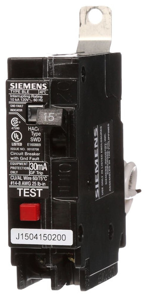 Siemens BE115 Miniature Circuit Breakers (MCBs)