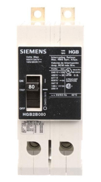 Siemens HGB2B080B Molded Case Breakers (MCCBs)