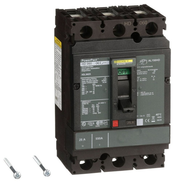 Square D HDL36025 Molded Case Breakers (MCCBs)
