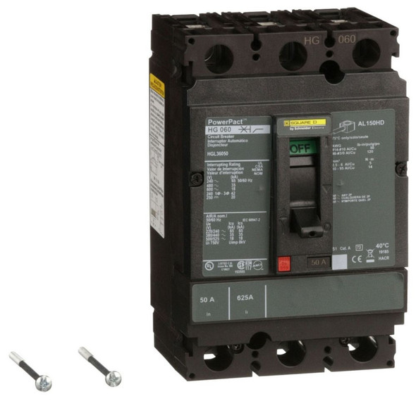 Square D HGL36050 Molded Case Breakers (MCCBs)