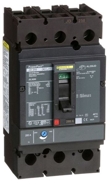 Square D JDL36200 Molded Case Breakers (MCCBs)