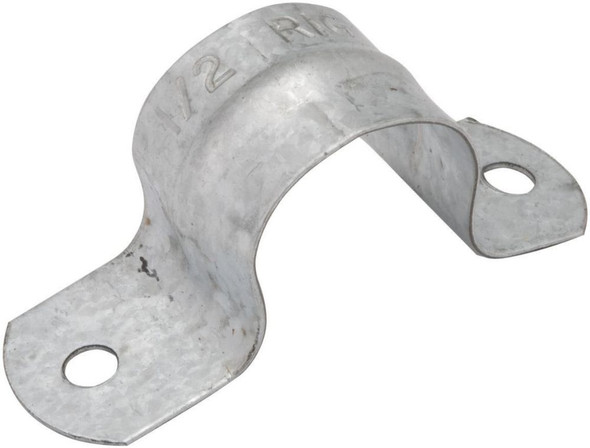 Hubbell 2234 2-Hole, Push-On Zinc Electroplated StAed Steel Imc/Rigid Conduit Strap