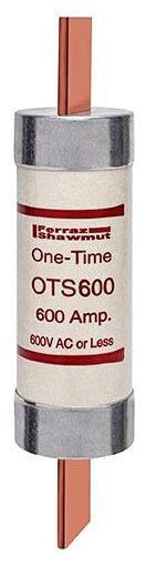 Ferraz Shawmut OTS600 Class K5 600A 600VAC, 300VDC Low Voltage Ul Power Fuse