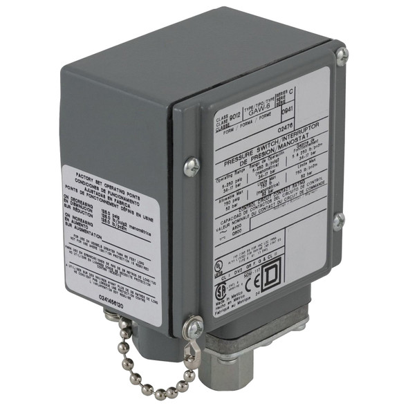 Square D 9012-GAW-2 Pressure Switches