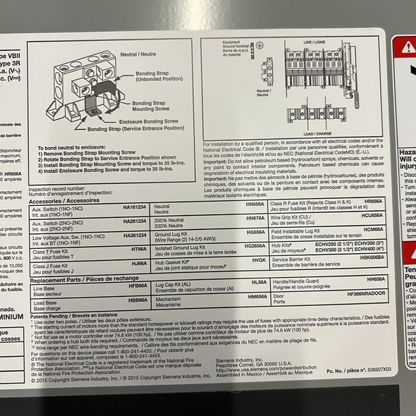 Siemens HF366NRA Heavy Duty Safety Switches