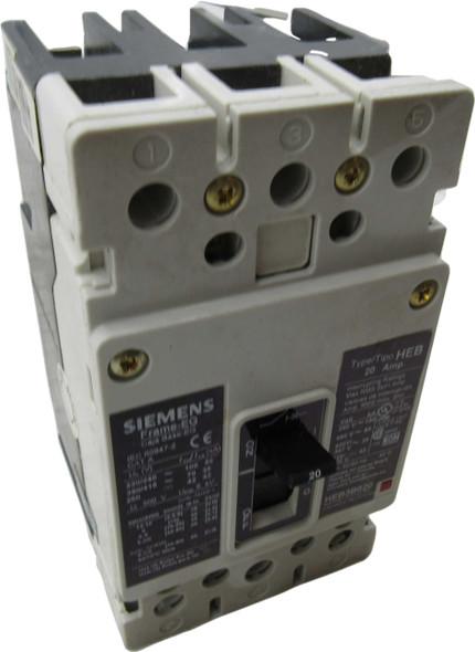 Siemens HEB3B020B Molded Case Breakers (MCCBs) Siemens HEB3B020B Molded Case Breakers (MCCBs)