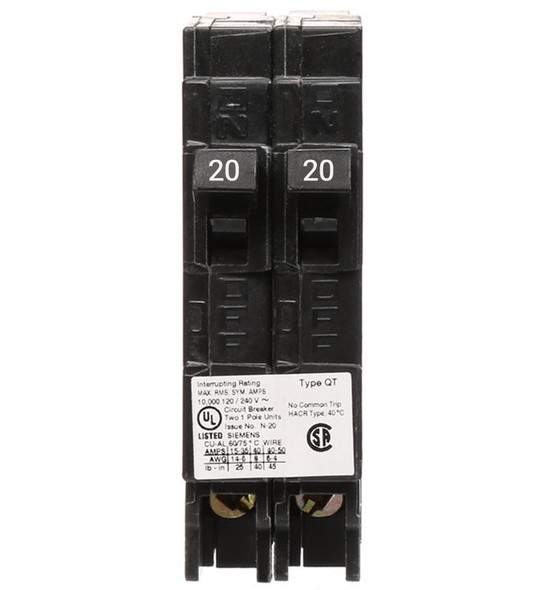 Siemens Q22020 Molded Case Breakers (MCCBs)