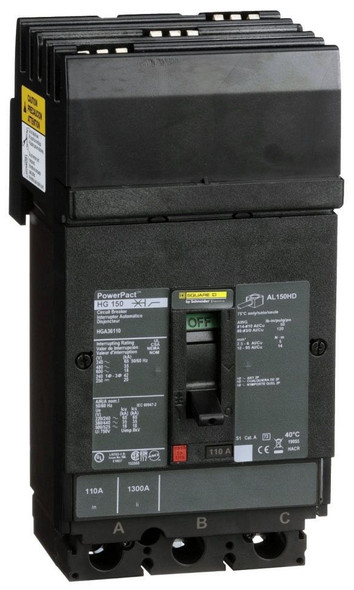 Square D HGA36110 Molded Case Breakers (MCCBs)