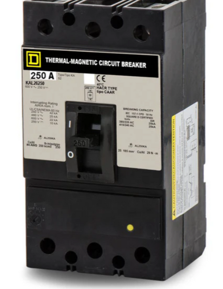 Square D KAL26250 Molded Case Breakers (MCCBs)