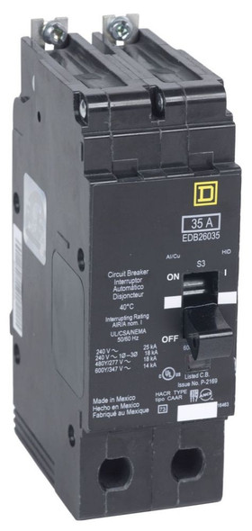 Square D EDB26060 Miniature Circuit Breakers (MCBs)