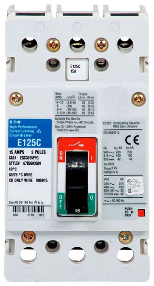 Eaton EGC3125FFG Molded Case Breakers (MCCBs)