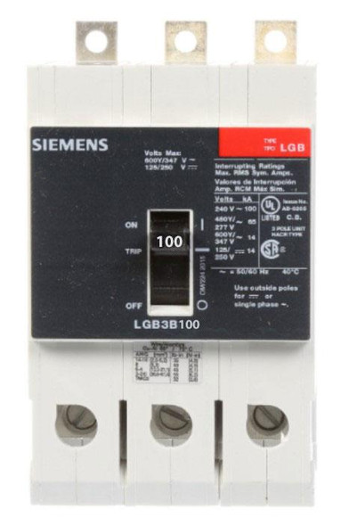 Siemens LGB3K100B Molded Case Breakers (MCCBs)