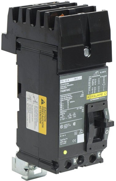 Square D FA26015AC Molded Case Breakers (MCCBs)
