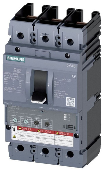 Siemens 3VA6115-6HN31-0AA0 Molded Case Breakers (MCCBs) Siemens 3VA6115-6HN31-0AA0 Molded Case Breakers (MCCBs)