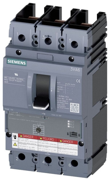 Siemens 3VA6180-1MS31-0AA0 Molded Case Breakers (MCCBs)
