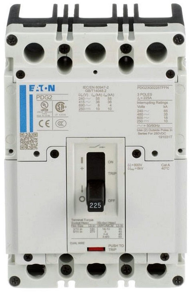 Eaton PDD23F0125TFFL Molded Case Breakers (MCCBs)