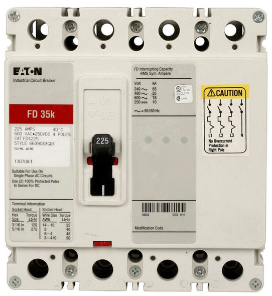 Eaton FD4225L Molded Case Breakers (MCCBs)