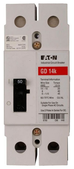 Eaton GD2050 Molded Case Breakers (MCCBs)