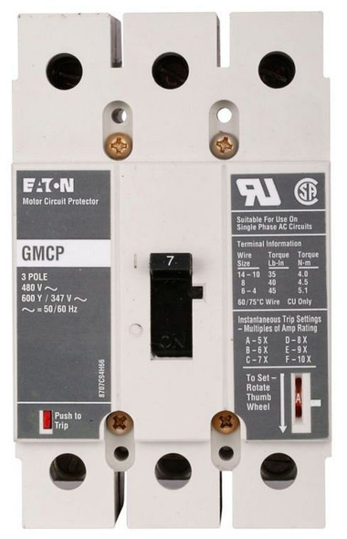 Eaton GMCP003A0C Molded Case Breakers (MCCBs)