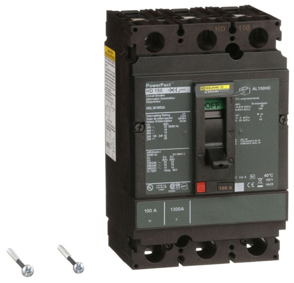 Square D HDL36100SA Molded Case Breakers (MCCBs) Square D HDL36100SA Molded Case Breakers (MCCBs)