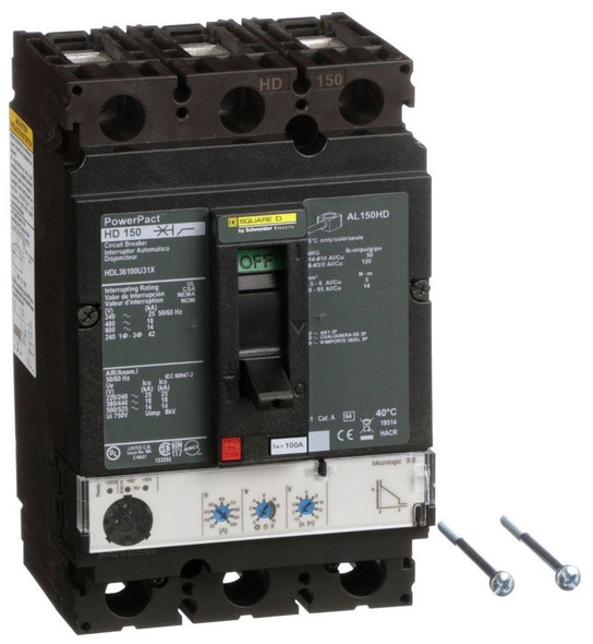 Square D HDL36100U31X Molded Case Breakers (MCCBs)