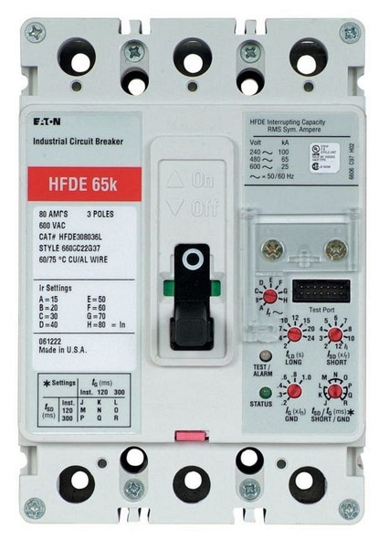 Eaton HFDE308036L Molded Case Breakers (MCCBs)