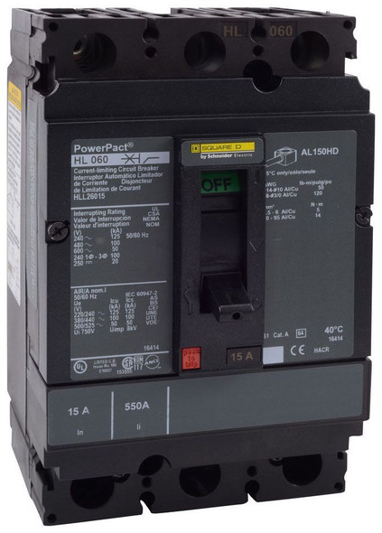 Square D HLL26020 Molded Case Breakers (MCCBs)