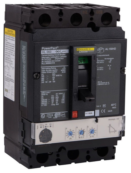 Square D HLL36060U31X Molded Case Breakers (MCCBs)