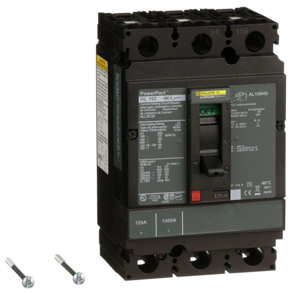 Square D HLL36125 Molded Case Breakers (MCCBs)